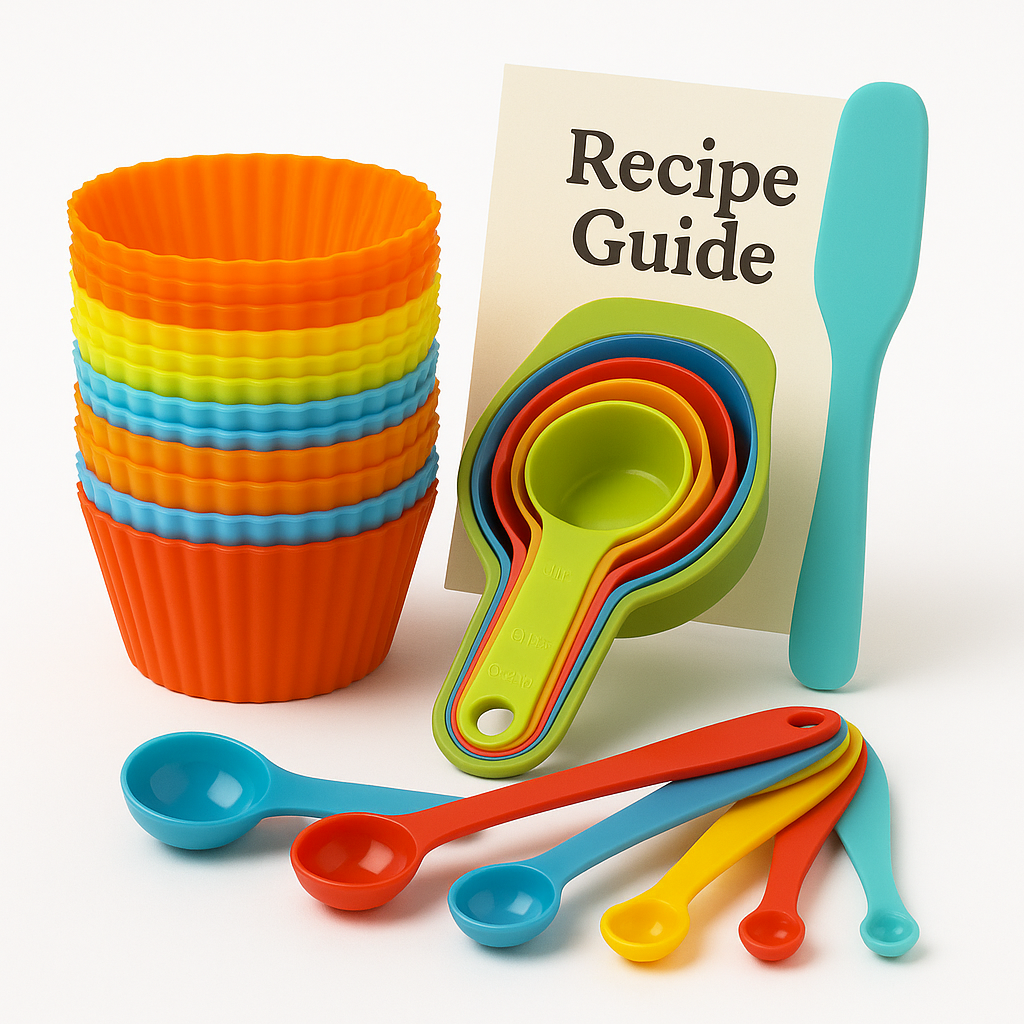 cup cake bundle with baking spoons