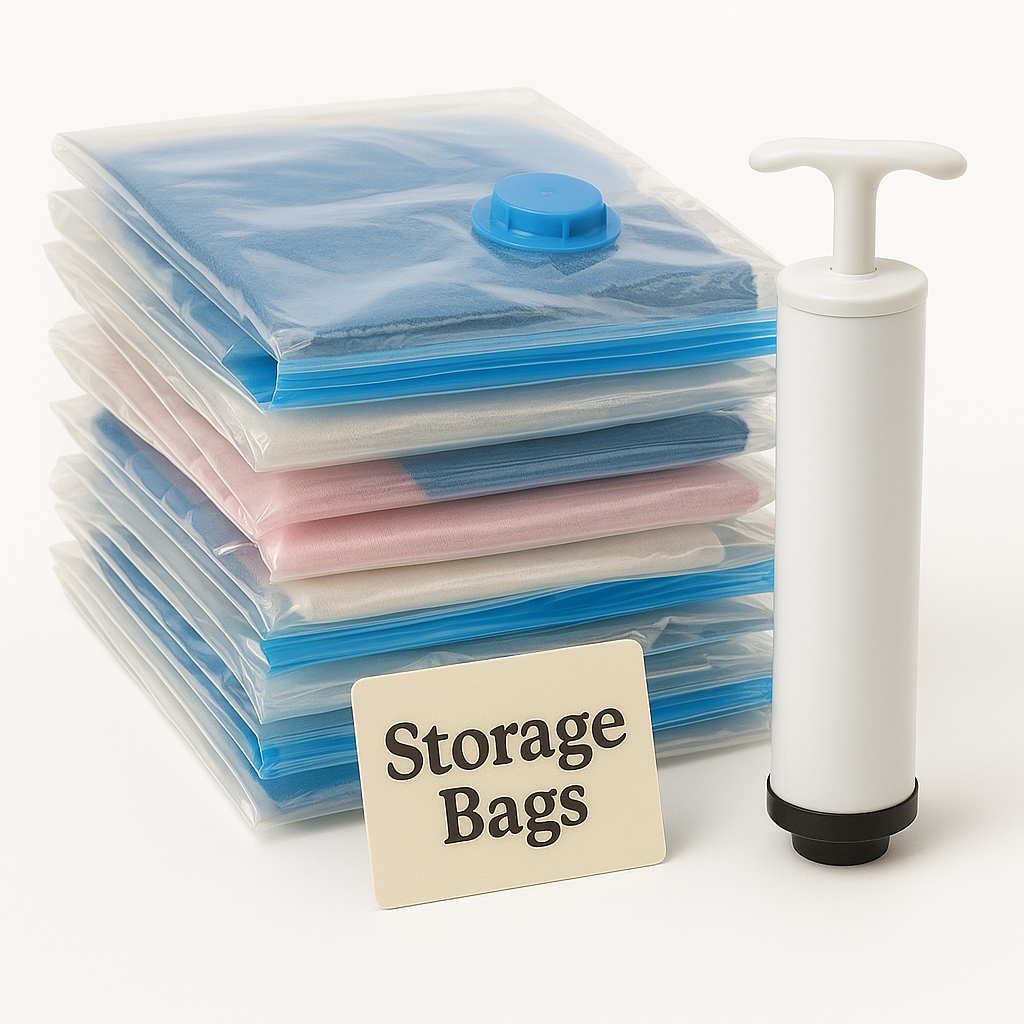 vacuum storage bag with pump