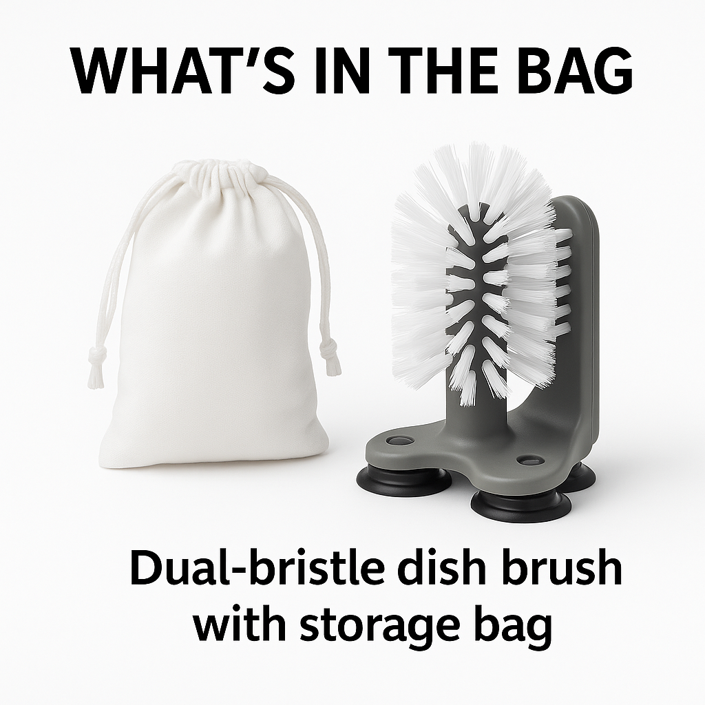 whats in the bag of the glass washer