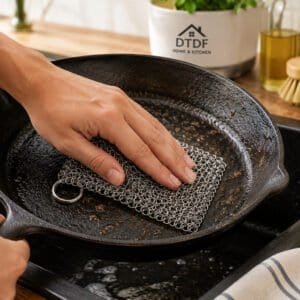 cleaning skillet